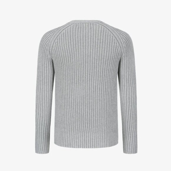 NWT YITAI Signature Rib Sweater-Grey - Picture 7 of 11